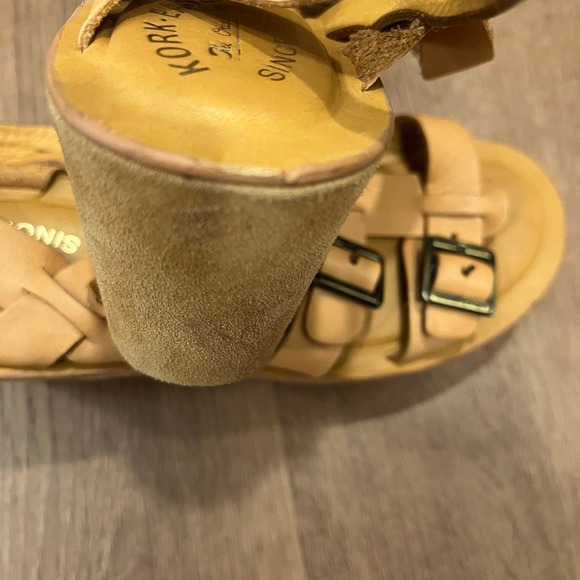 Kork-Ease Mustard Buckle Sandals - Picture 7 of 7